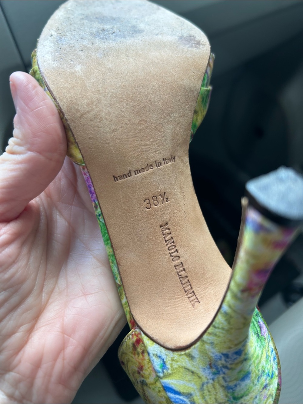 Manolo Blahnik floral heels - Picture 7 of 7